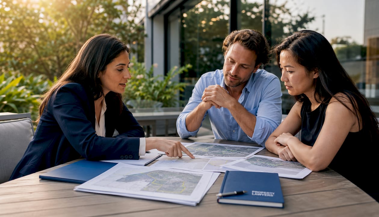 Legal team discussing Spanish property dispute actions