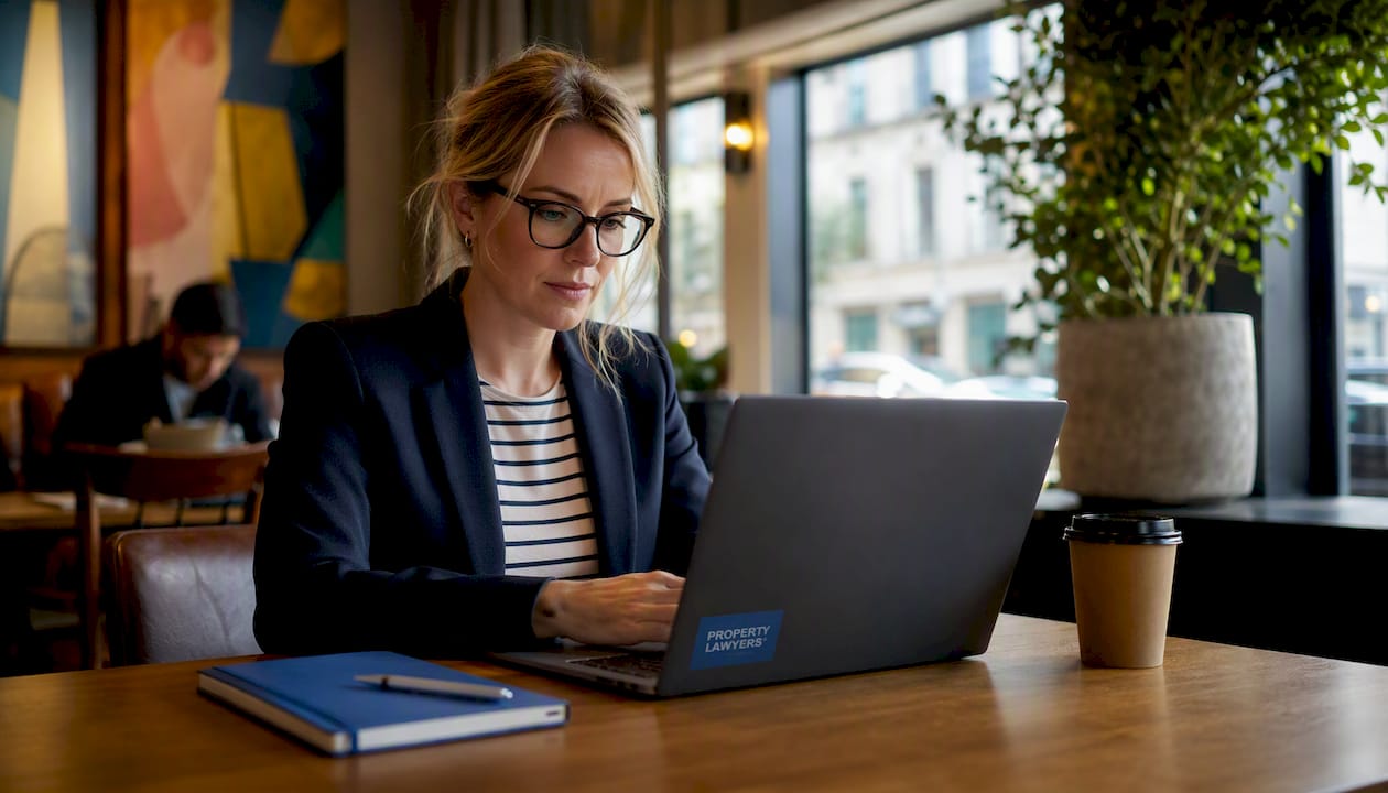 Solicitor reviewing software demo