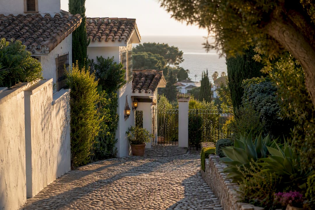 Traditional Spanish home exterior symbolizing usufruct