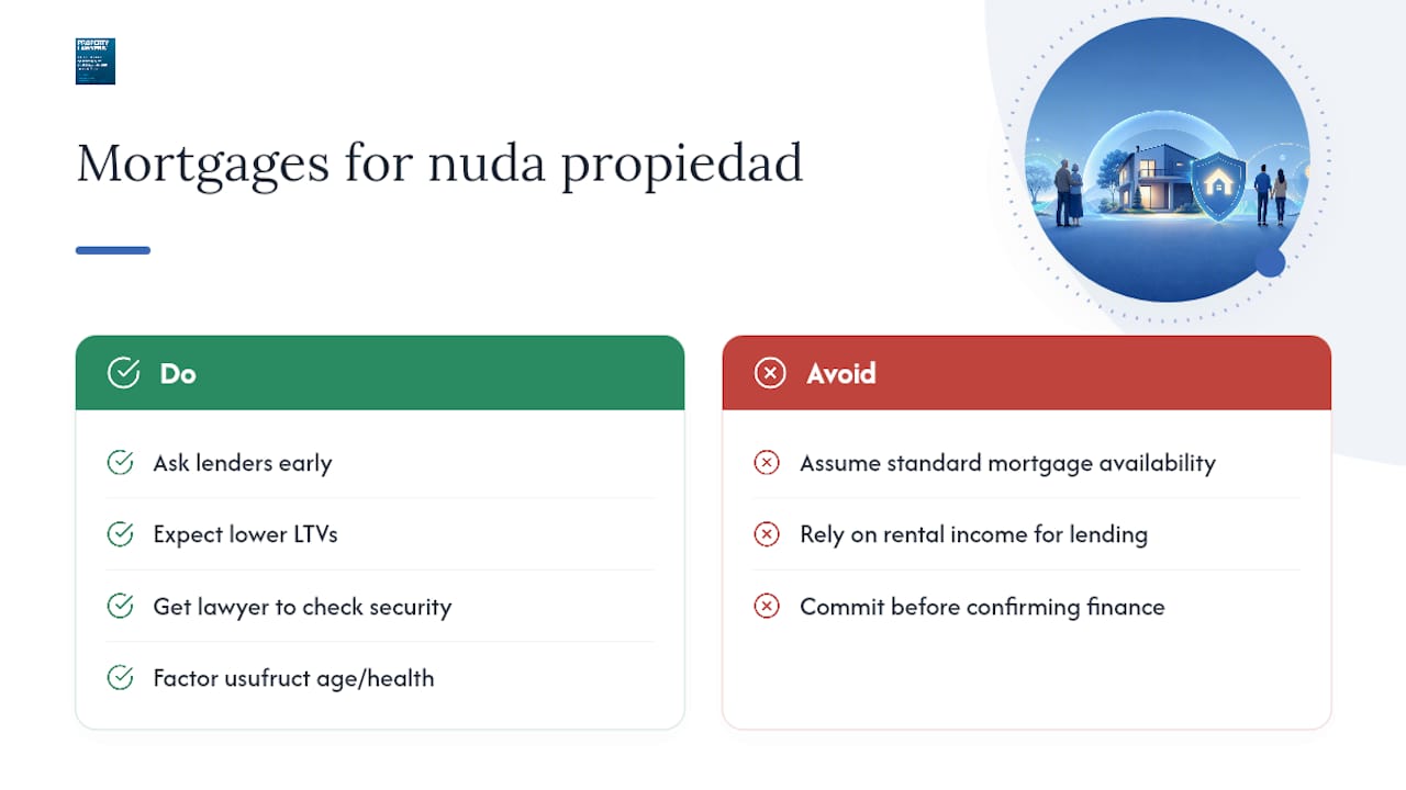 Can you get a mortgage to buy nuda propiedad? — overview diagram