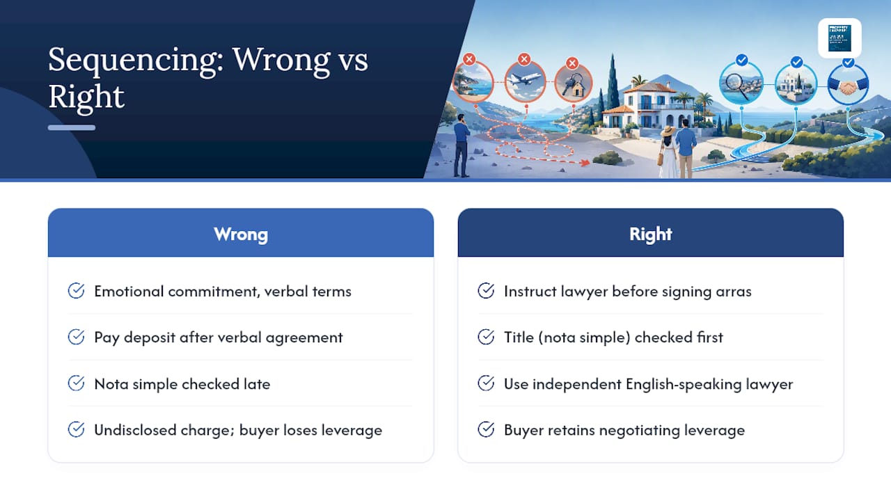 Private sale sequence and lawyer checkpoint