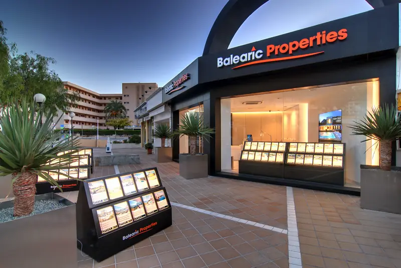 Balearic Properties estate agency storefront in Mallorca